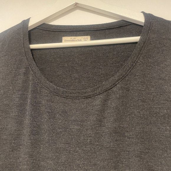 Abercrombie & Fitch Grey Long Sleeve Top Size XS/S Classic Basic Everyday - Picture 5 of 7